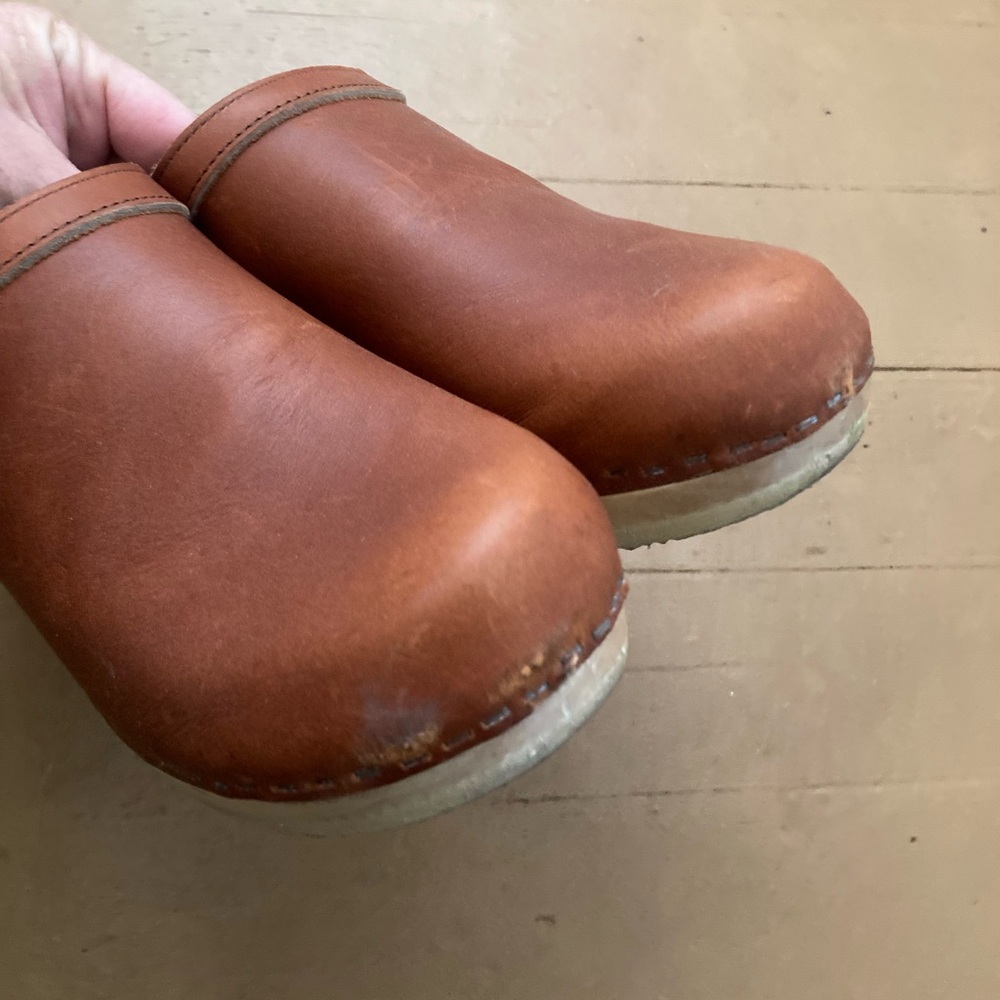 No. 6 Store Old School Clog Mid Heel Bourbon - Picture 8 of 8